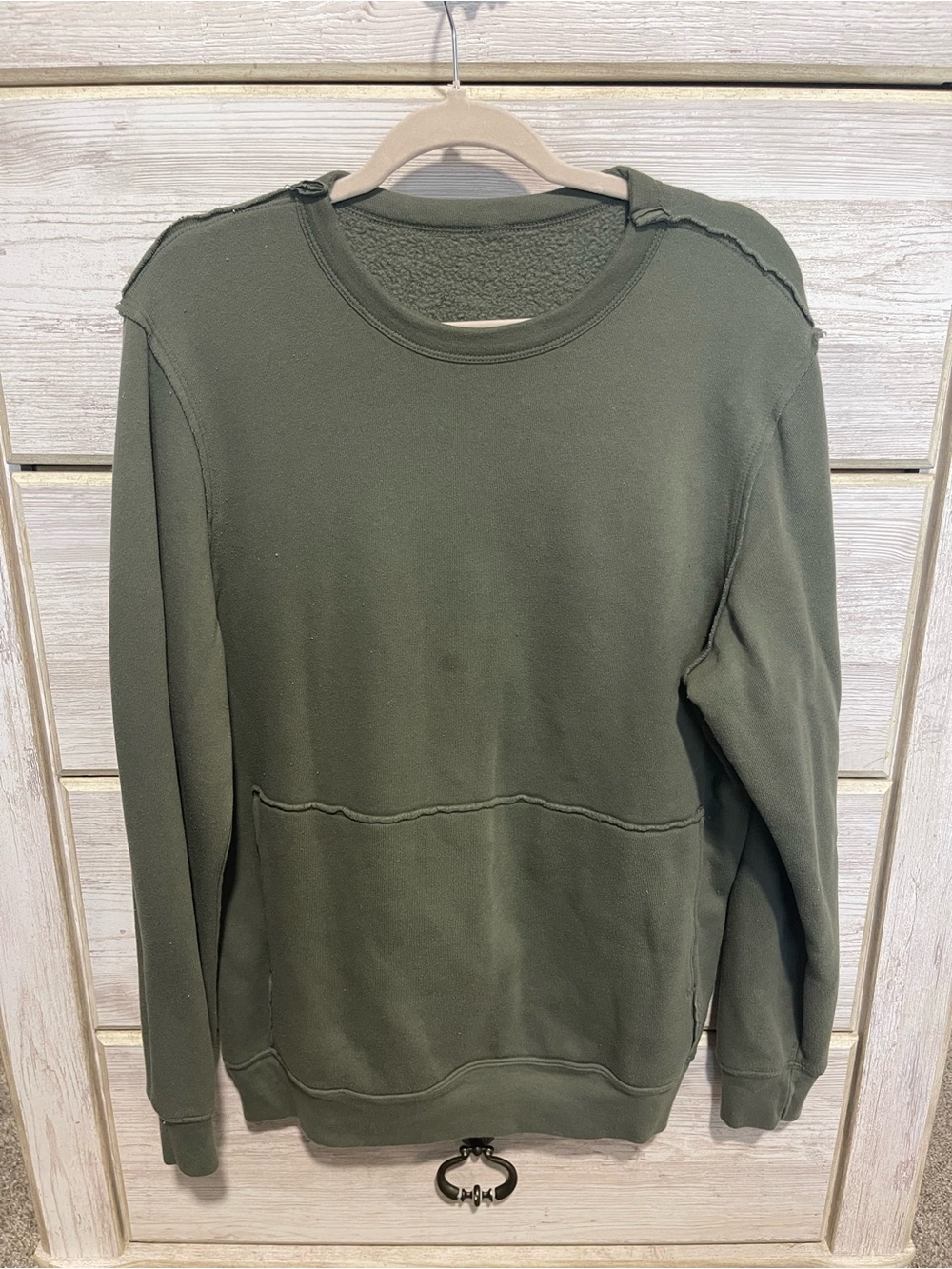 Men's Olive Green Crewneck Sweater